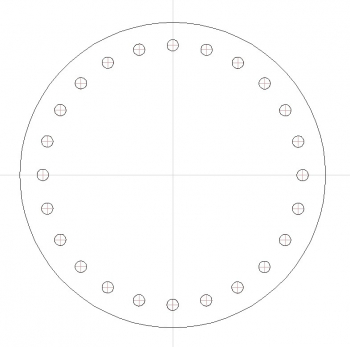 5" round x 1/2" Drilled (24)